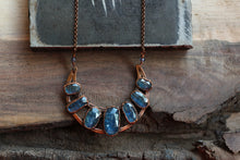 Rose-Cut Kyanite Electroformed Copper Necklace